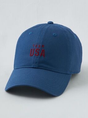 Navy 'TEAM USA' Embroidered Baseball Cap